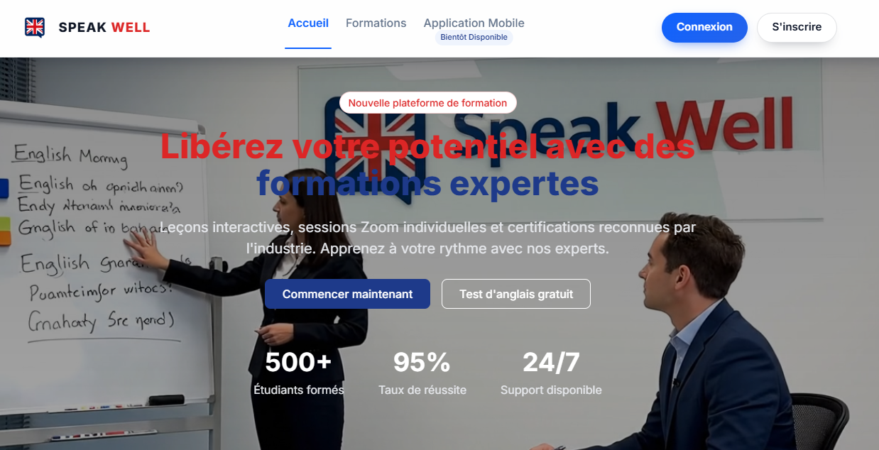 Speak Well – Web Dashboard